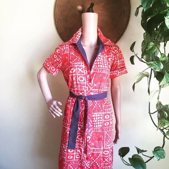 Tic Tac Toe 1960’s Vintage Mod Day Go Go Dress M L - Picture 6 of 10